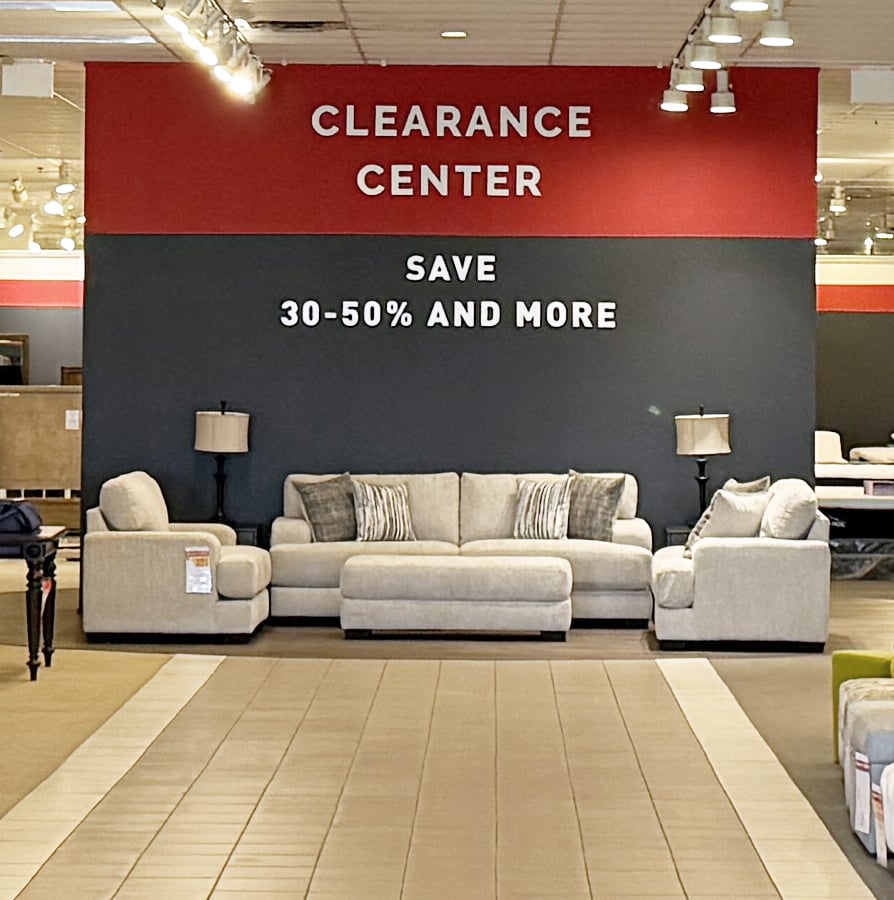 clicking here will take you to an information page about our clearance center at the allisonville road superstore